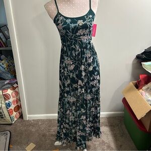 Target Teal Smocked Maxi Dress A4